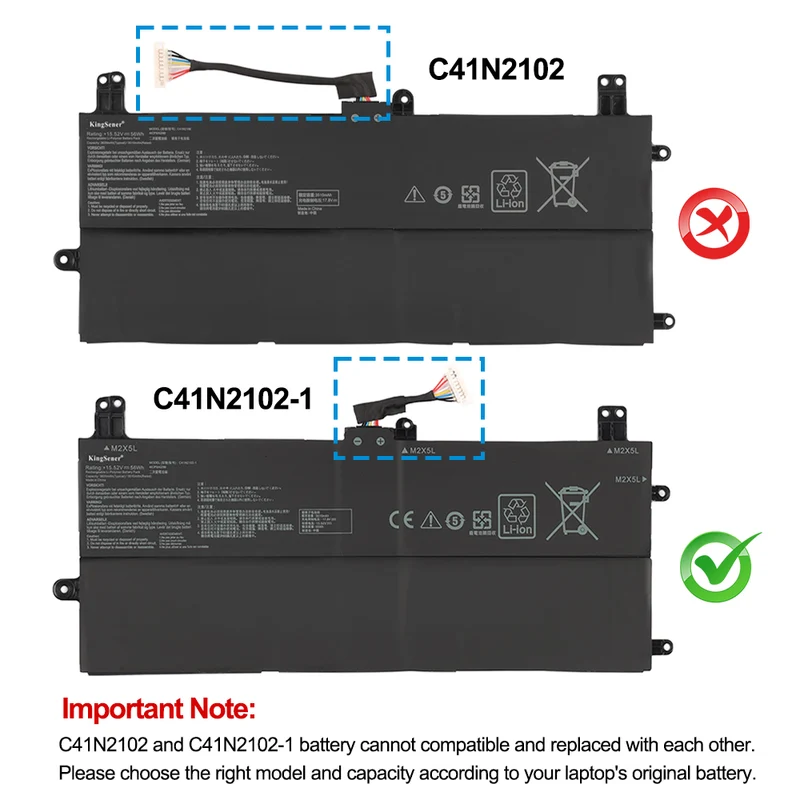 C41N2102-1 Laptop Battery For Asus Rog Flow Z13 GZ301(2023) GZ301W GZ301V