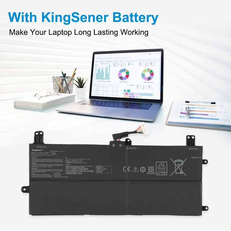 C41N2102-1 Laptop Battery For Asus Rog Flow Z13 GZ301(2023) GZ301W GZ301V