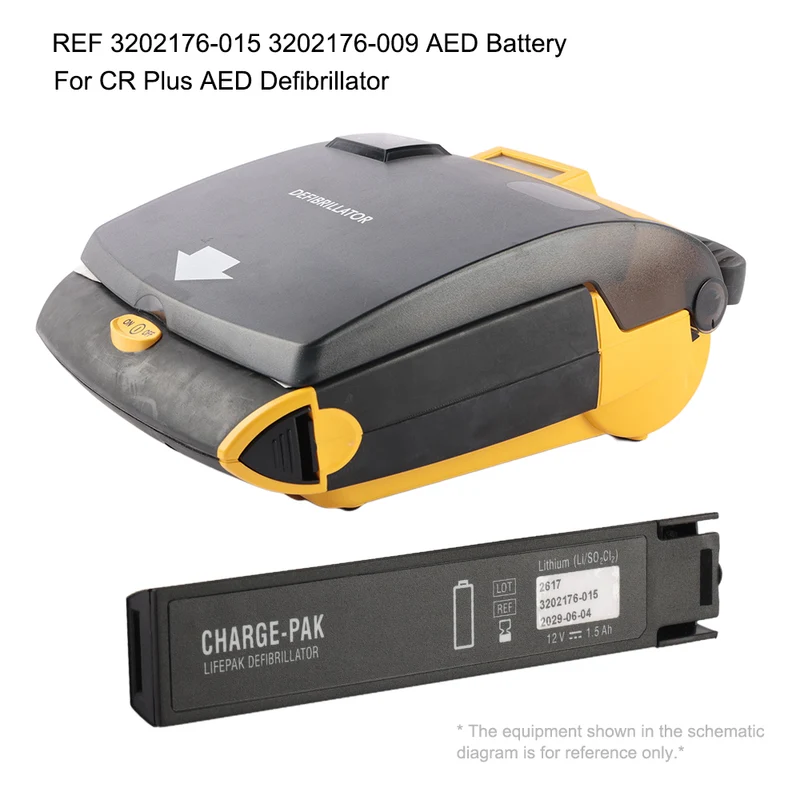 3202176-015 Replacement AED Battery for Physio-Control LIFEPAK CR Plus Express