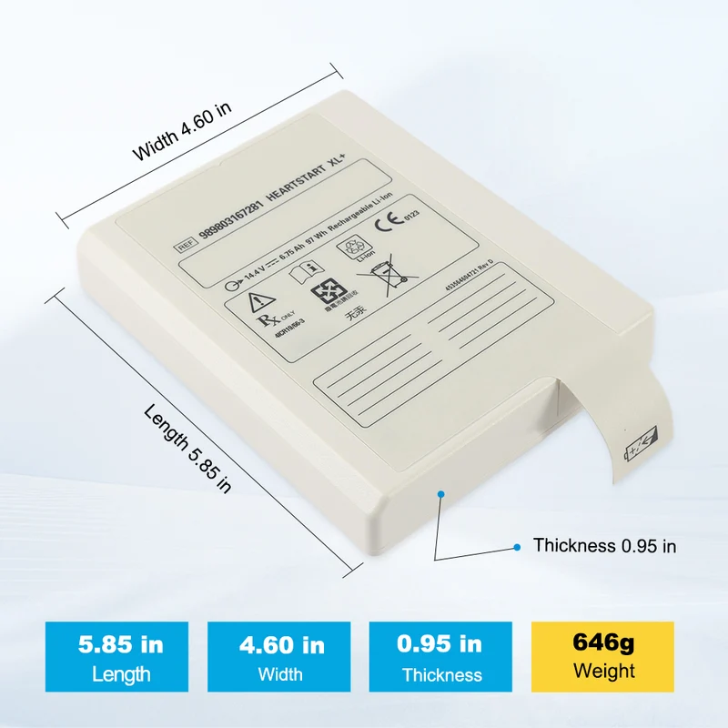 Replacement Battery For Philips 989803167281 HeartStart XL+