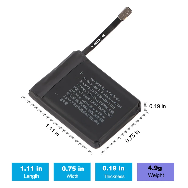 A2181 Battery For Apple Watch Series 5 / SE 44mm