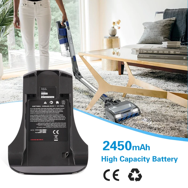 XSBT750 XSBT700 Battery For Shark XSBT750 Cordless Vacuum 25.2V 3.0Ah