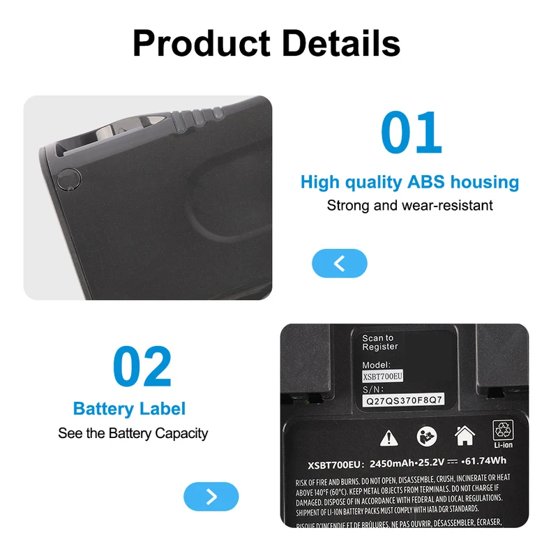 XSBT750 XSBT700 Battery For Shark XSBT750 Cordless Vacuum 25.2V 3.0Ah