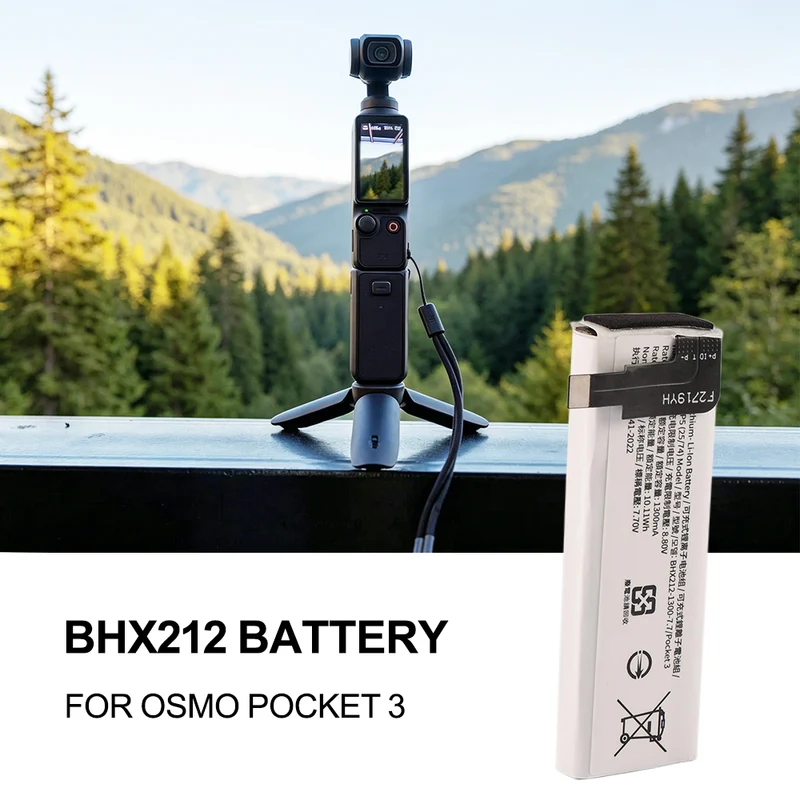 BHX212 Battery For DJI Osmo Pocket 3 Camera 1300mAh