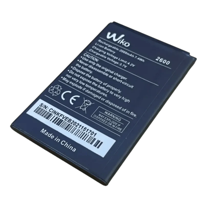 Batterie 2600 d'origine pour téléphone Wiko Sunny 2 Plus, 3