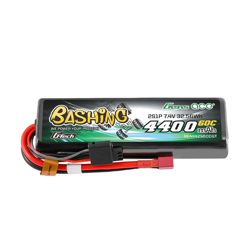 Gens Ace Accu lipo Bashing G-Tech 7.4v 4400mAh 60C Dean GEA442S60DGT