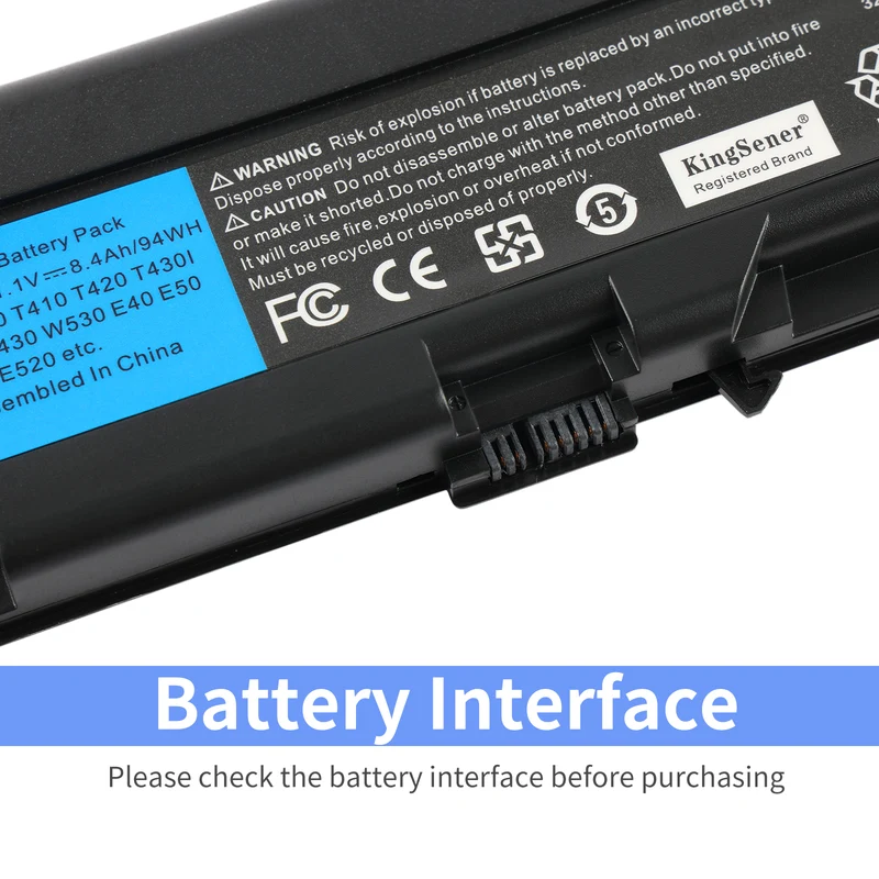 T430 94WH Laptop Battery for Lenovo ThinkPad T430I T530 T530I W530 SL430 SL530 L430 L530 45N1104 | US Stock