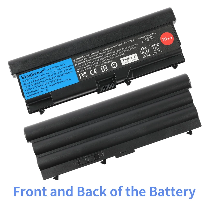 T430 94WH Laptop Battery for Lenovo ThinkPad T430I T530 T530I W530 SL430 SL530 L430 L530 45N1104 | US Stock
