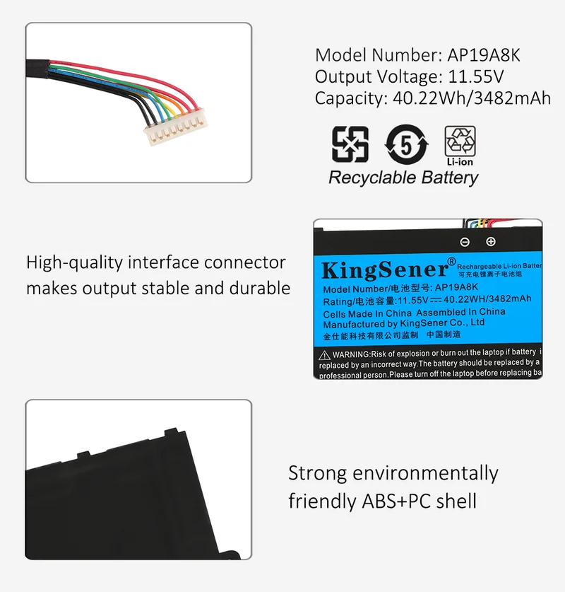 AP19A8K Laptop Battery For Acer Chromebook Spin 311 CP311-1H CP311-1HN Series | US Stock