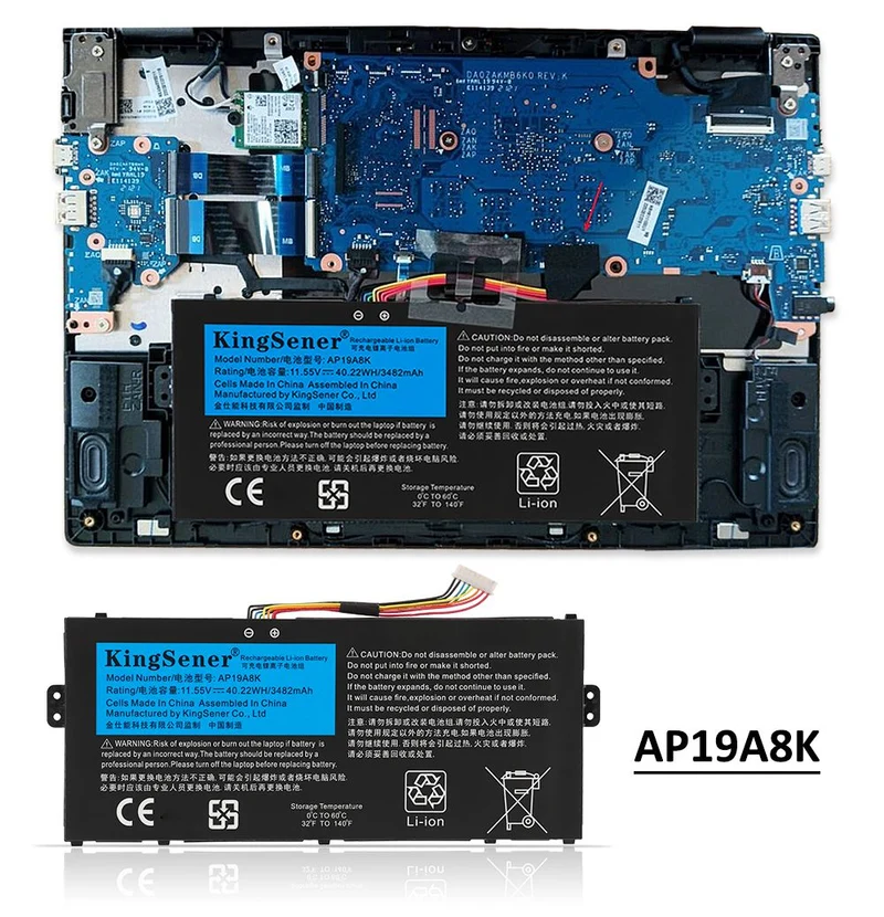 AP19A8K Laptop Battery For Acer Chromebook Spin 311 CP311-1H CP311-1HN Series | US Stock