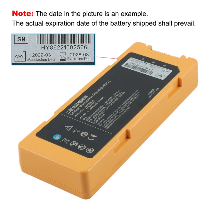 Mindray AED C2 Defibrillator Battery Replacement-Compatible LM34S002A