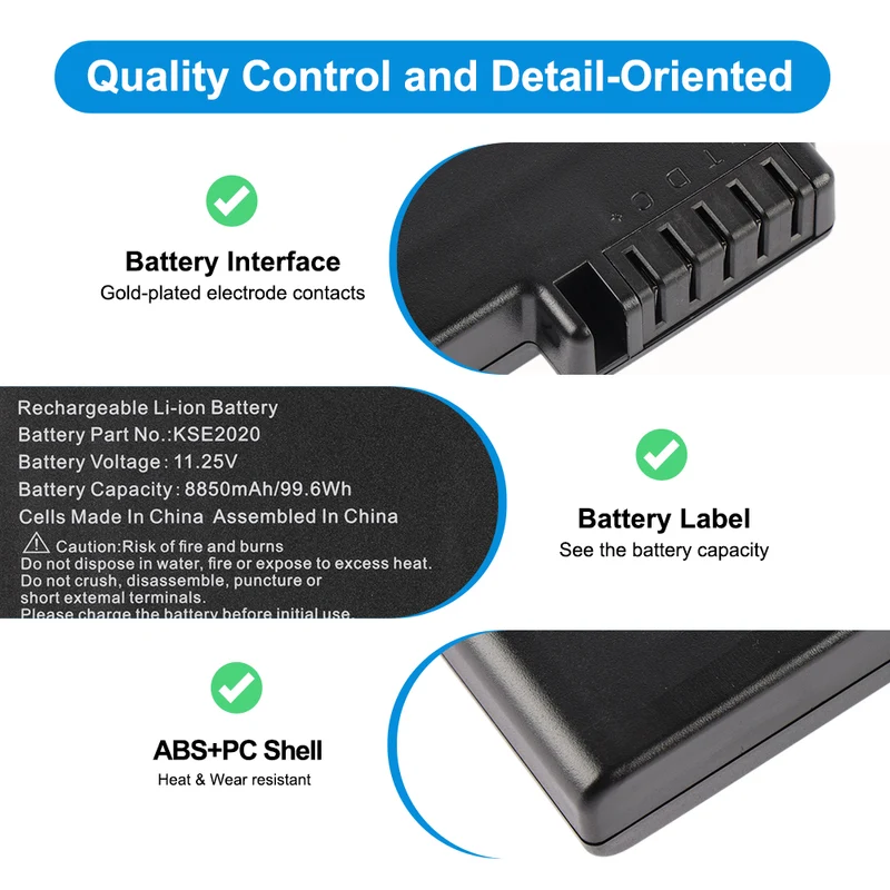 KSE2020 Smart Battery Pack for GE Datex-Ohmeda ME202 — 11.25V 99.6Wh
