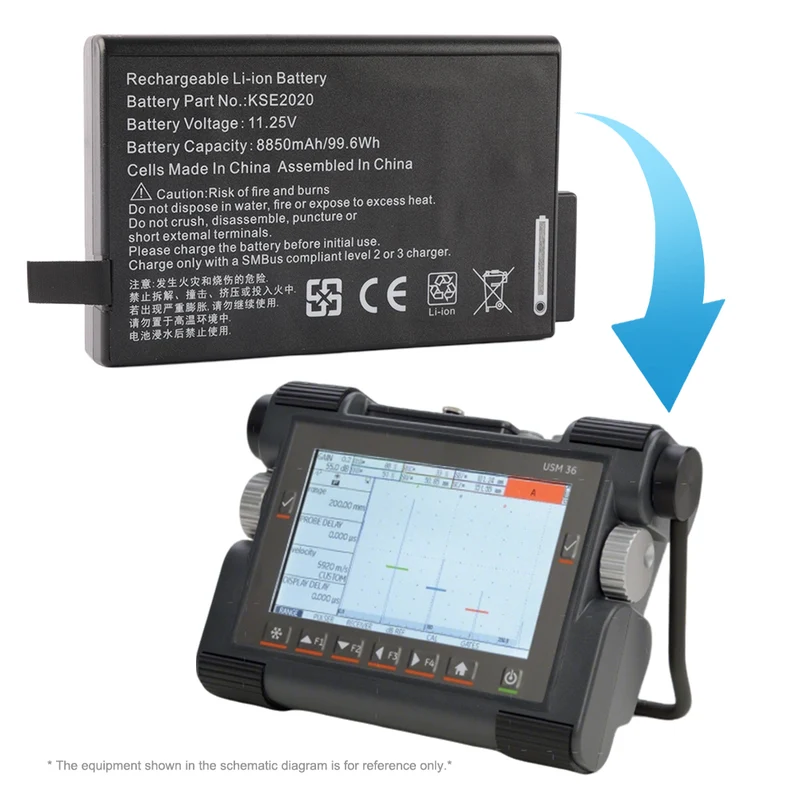 KSE2020 Smart Battery Pack for GE Datex-Ohmeda ME202 — 11.25V 99.6Wh