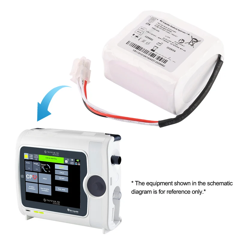 YR115101 Battery for Air Liquide Monnal T60 ICU Ventilator 22.2V 2.6Ah Li-ion