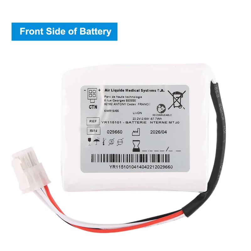 YR115101 Battery for Air Liquide Monnal T60 ICU Ventilator 22.2V 2.6Ah Li-ion