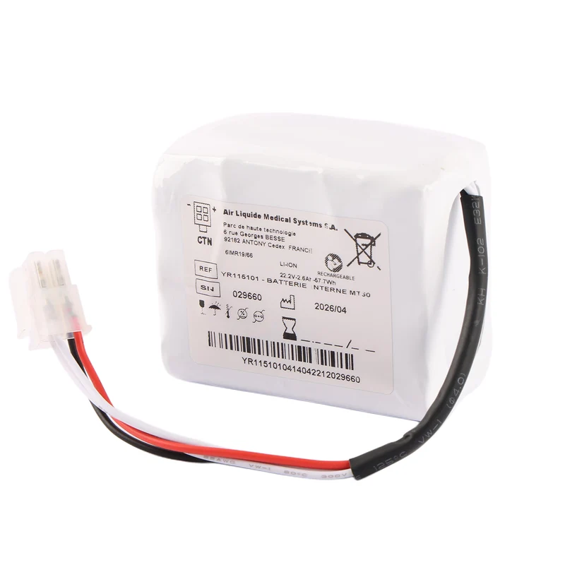 YR115101 Battery for Air Liquide Monnal T60 ICU Ventilator 22.2V 2.6Ah Li-ion