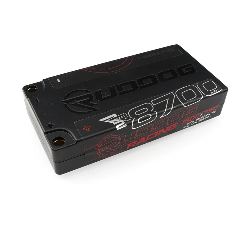 Ruddog Racing Accu Lipo RR2 1S 8700mah 3.7v HV 150C Shorty RP-0851