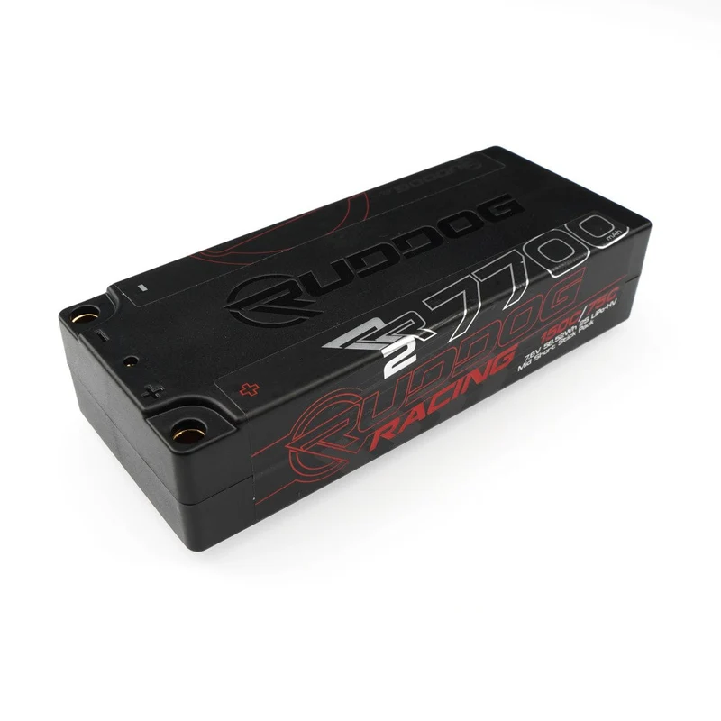 Ruddog Racing Accu Lipo RR2 2S 7700mah 7.6v HV 150C MID Short RP-0861