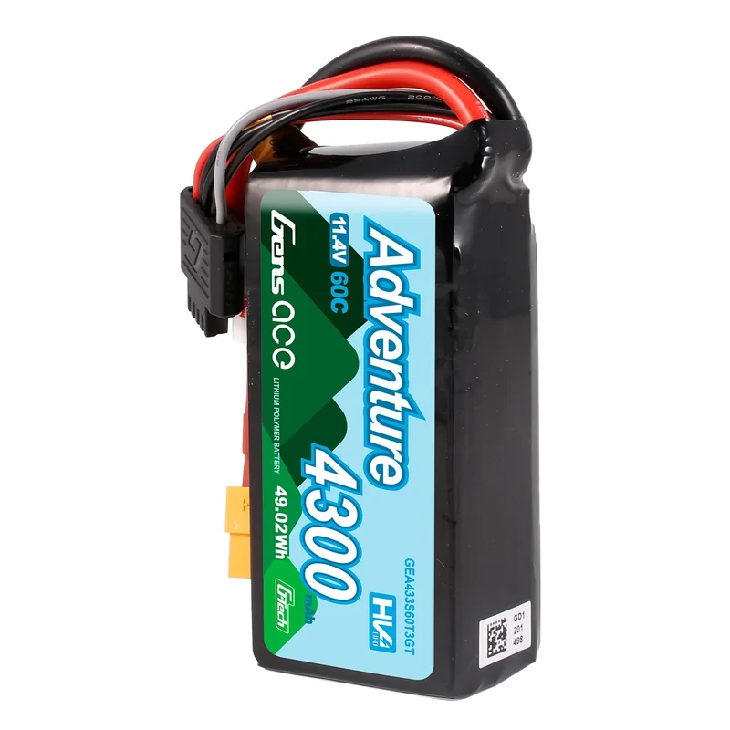 Gens Ace Accu lipo G-Tech Adventure 11.1v 4300mAh 60C XT60