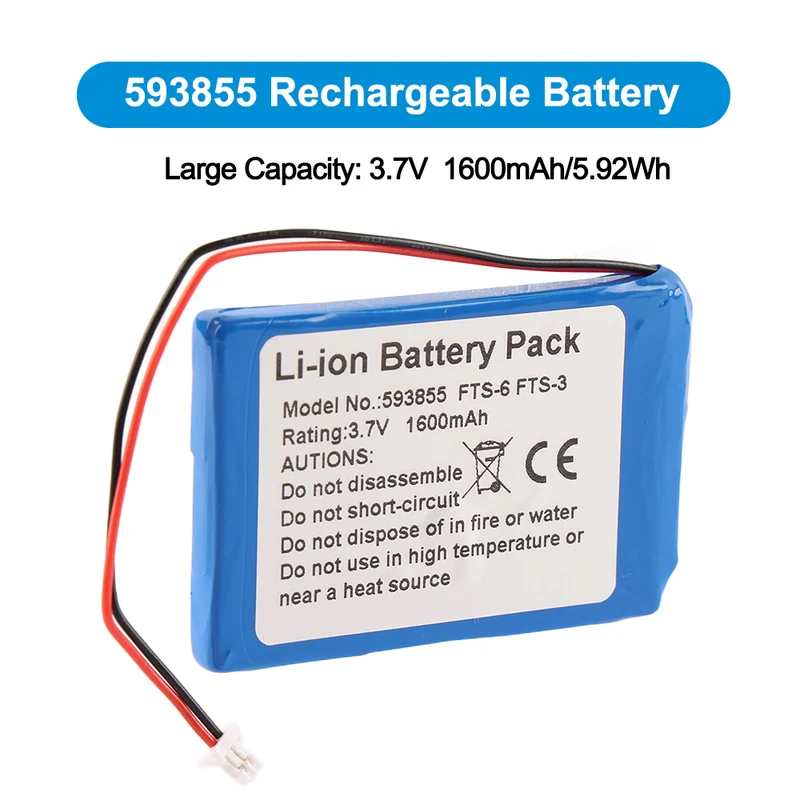 593855 Replacement Battery For Edan FTS-3 Wireless Fetal Monitor Probe