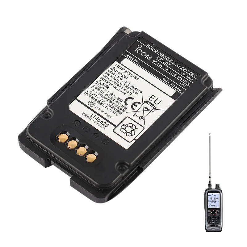 BP-287 Replacement Battery For Icom IC-R15 Two-Way Radios