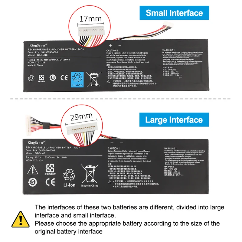 GAG-J40 Replacement Battery For Gigabyte Aorus Gaming Series X7 Dt V6 V8 | EU Stock
