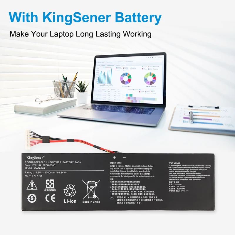 GAG-J40 Replacement Battery For Gigabyte Aorus Gaming Series X7 Dt V6 V8 | EU Stock