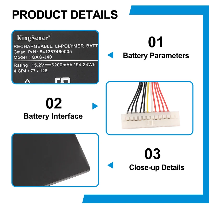 GAG-J40 Replacement Battery For Gigabyte Aorus Gaming Series X7 Dt V6 V8 | EU Stock