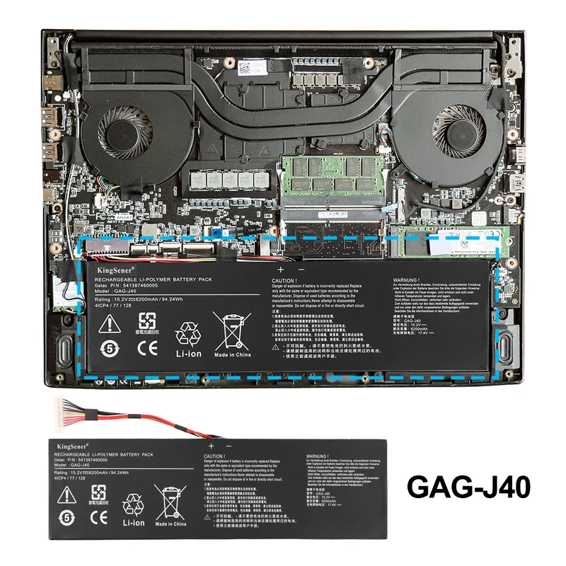 GAG-J40 Replacement Battery For Gigabyte Aorus Gaming Series X7 Dt V6 V8 | EU Stock