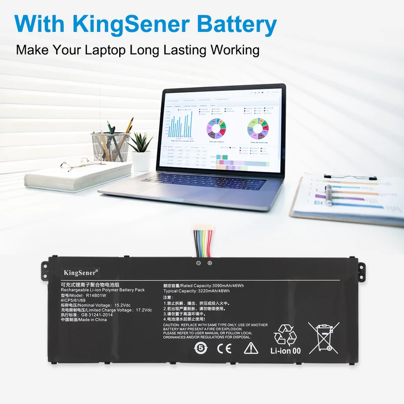 R14B01W Laptop Battery For Xiaomi RedmiBook 14 16 XMA1901-DA/DG/DJ XMA1901-AA