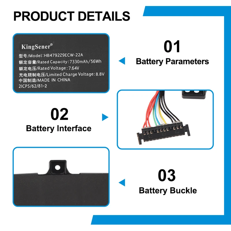 HB4792Z9ECW-22A Battery For Honor MagicBook 15 2021 BMH-WFQ9HN BMH-WDX9