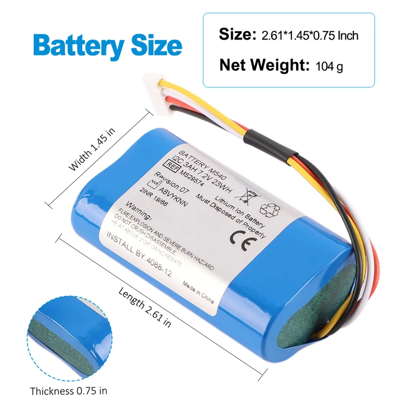MS29574 Battery For Drager Infinity M540 Portable Patient Monitor ICU Transport