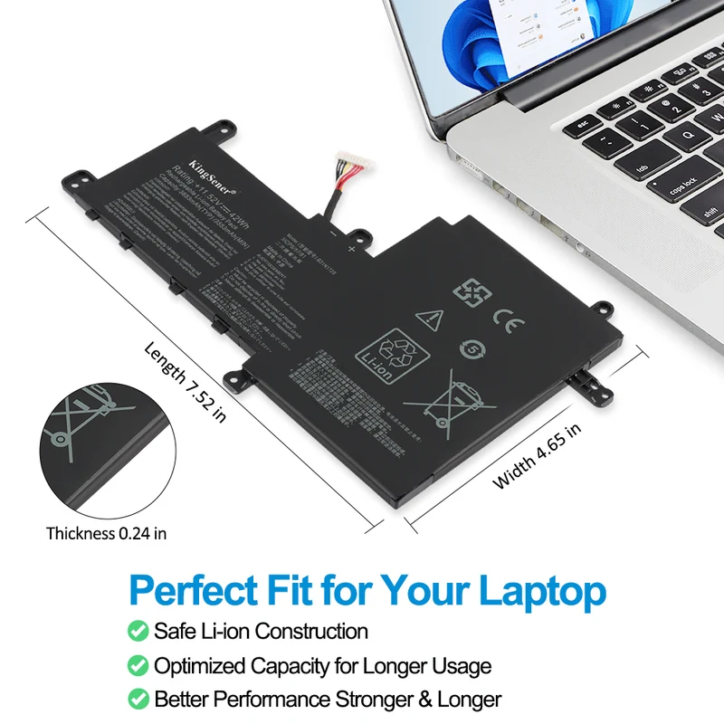 ASUS VivoBook S15 S530F Laptop Battery Replacement-Compatible B31N1729