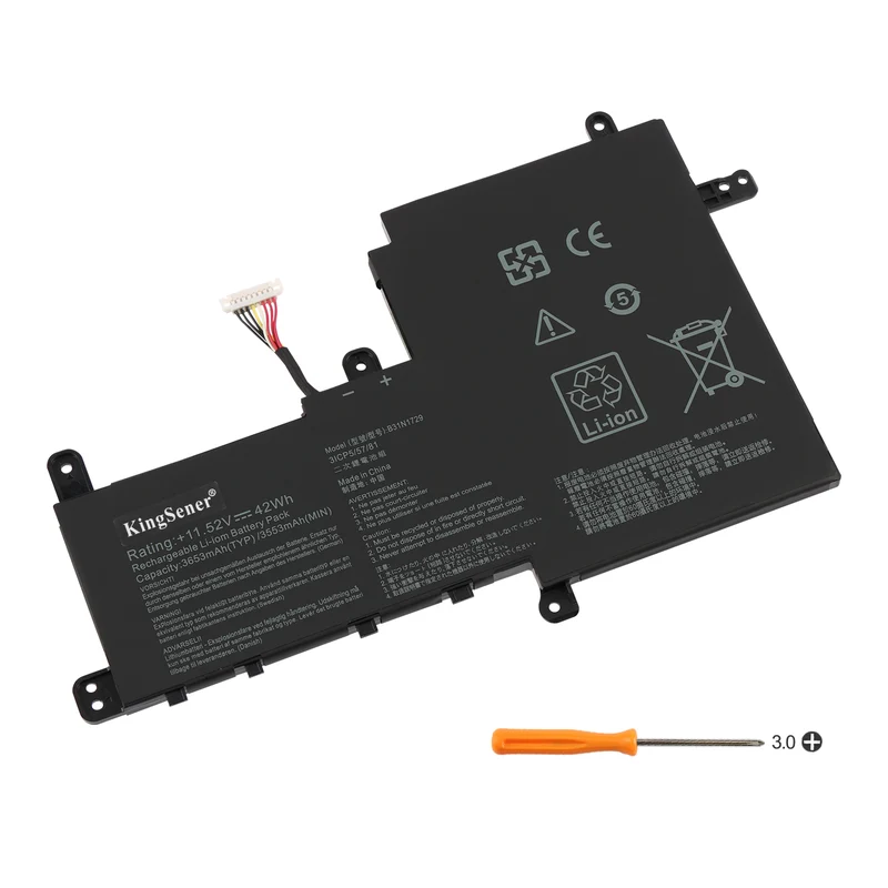 ASUS VivoBook S15 X530FN Laptop Battery Replacement-Compatible B31N1729
