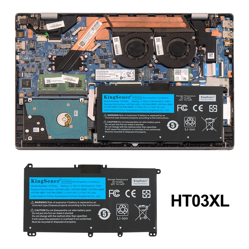 HT03XL Replacement Battery For HP Pavilion 14-CE 15-CS Series HSTNN-LB8L | EU Stock