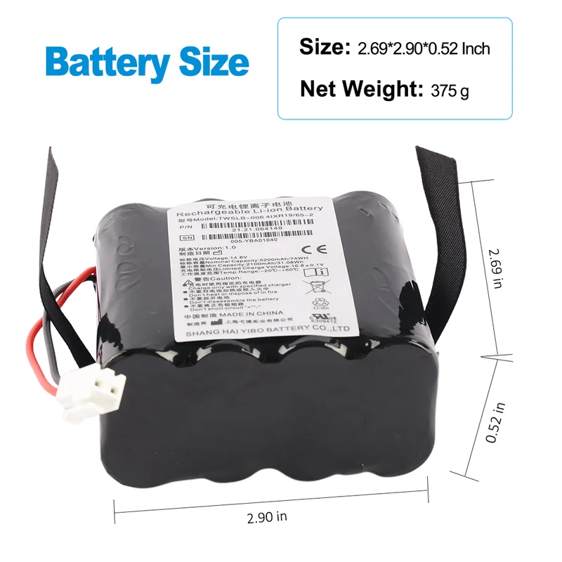 Replacement TWSLB-006 Battery for EDAN F6 F6-3P