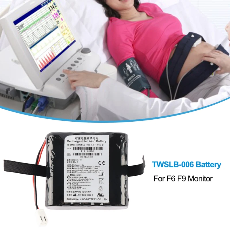 Replacement TWSLB-006 Battery for EDAN F6 F6-3P