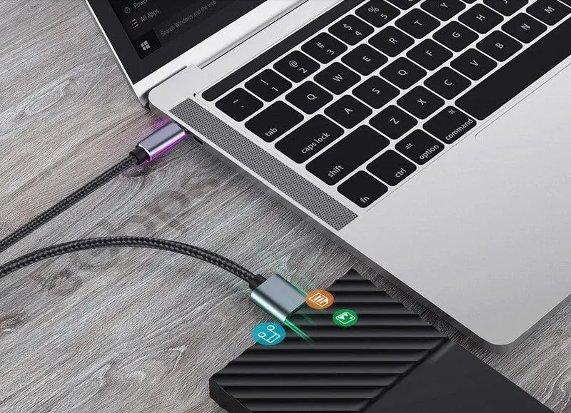 Câble de transfert micro B male vers USB-C