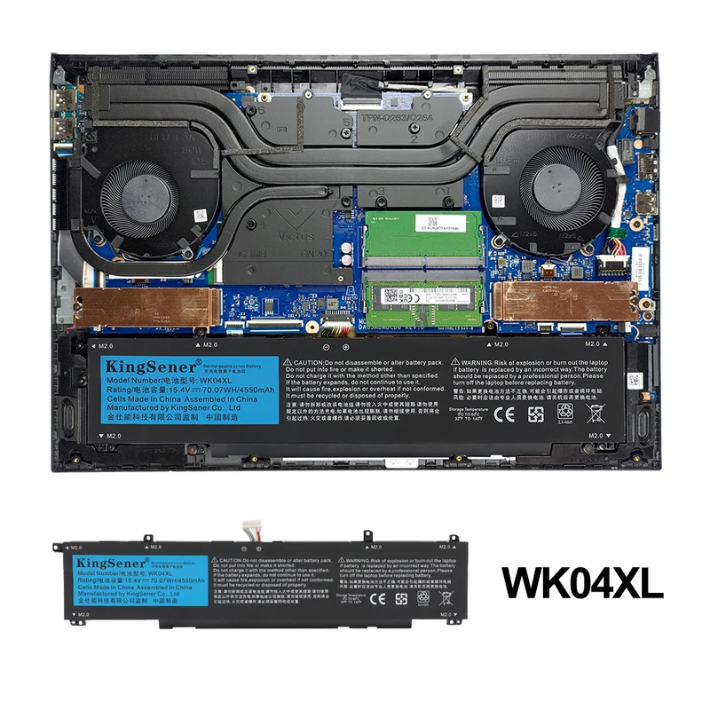 WK04XL Replacement Battery For HP OMEN 16-b 16-c Gaming Laptop HSTNN-IB9V | EU Stock