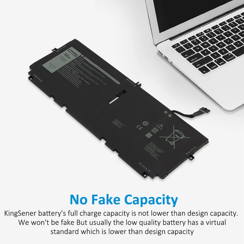722KK Laptop Battery For Dell XPS 13 9300 9310 9380 Series P117G P117G001 P117G002 2XXFW FP86V WN0N0 52WH | KingSener