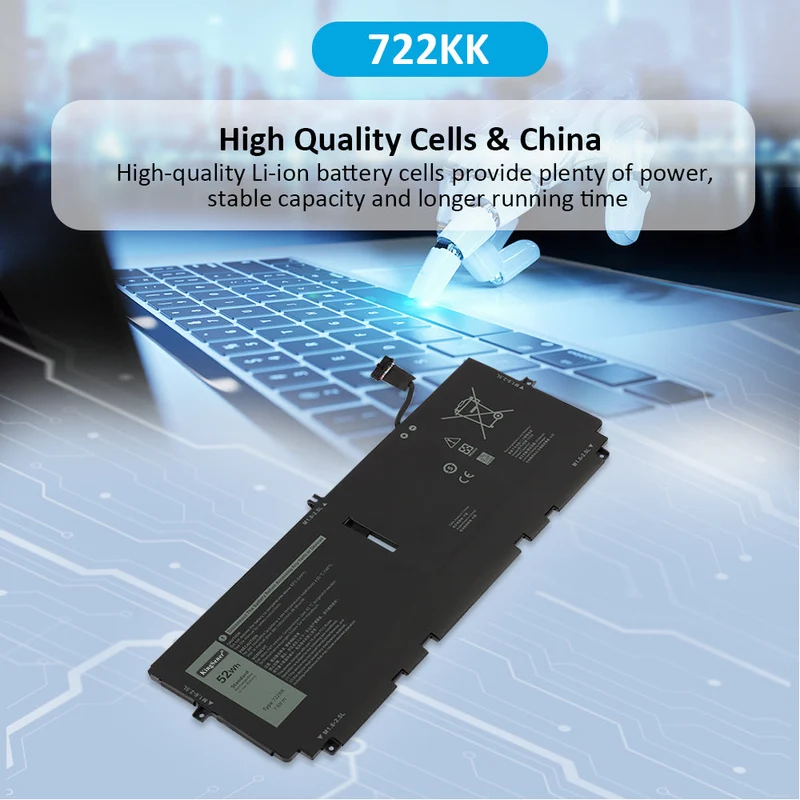 722KK Laptop Battery For Dell XPS 13 9300 9310 9380 Series P117G P117G001 P117G002 2XXFW FP86V WN0N0 52WH | KingSener