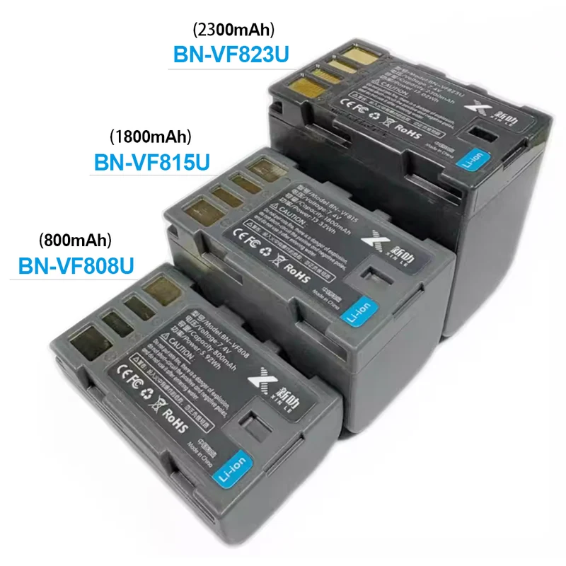 BN-VF823 BN-VF808U Replacement Camera Battery For JVC GZ-HM400 MG330 7.4V