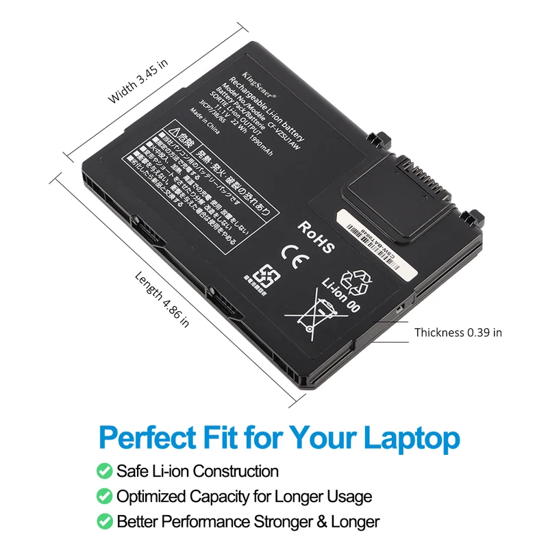 CF-VZSU1AW Laptop Battery For Panasonic Toughbook CF-33 CF-33X