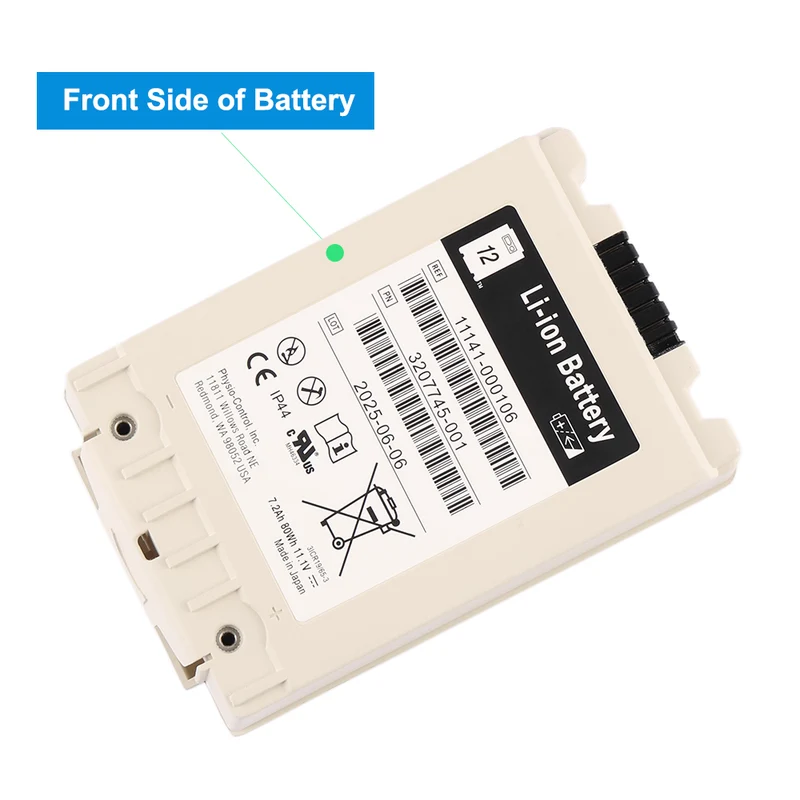 Physio Control LifePak 12 Defibrillator Battery 11141-000106 3207745-001