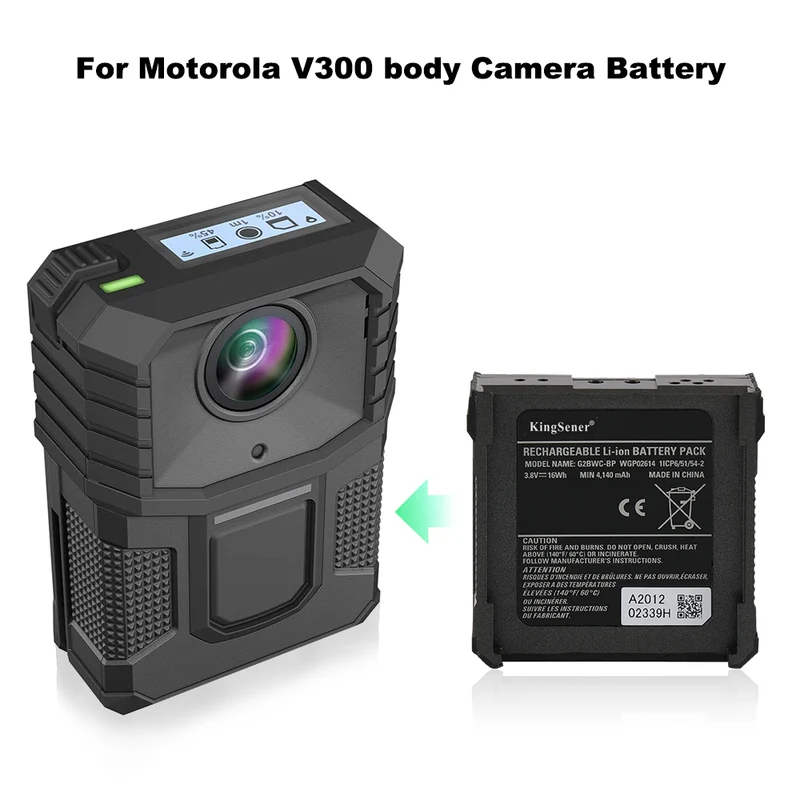 V300 For Motorola Body Camera Spare Battery 4140mAh