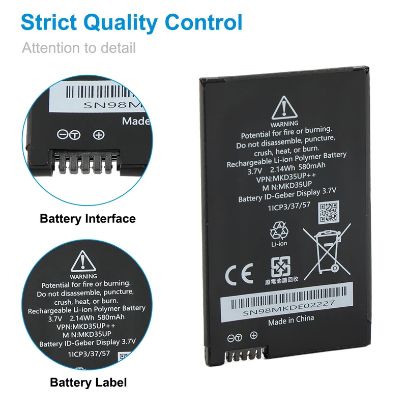 Battery for BMW Display Key | MKD35UP 5/7 Series X3 X5 X6 i8