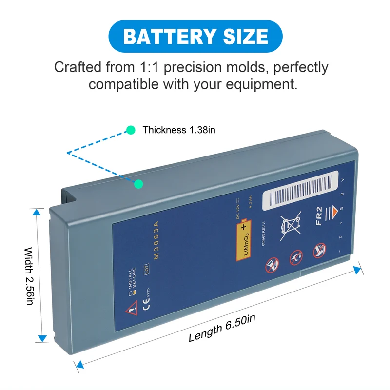 M3863A Battery For Philips ForeRunner FR2 ForeRunner FR2 Plus FR2+ Admin Pack