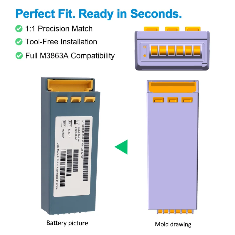 M3863A Battery For Philips ForeRunner FR2 ForeRunner FR2 Plus FR2+ Admin Pack