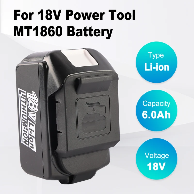 MT1850 Replacement Battery For Makit 18V 6000mAh Power Tool