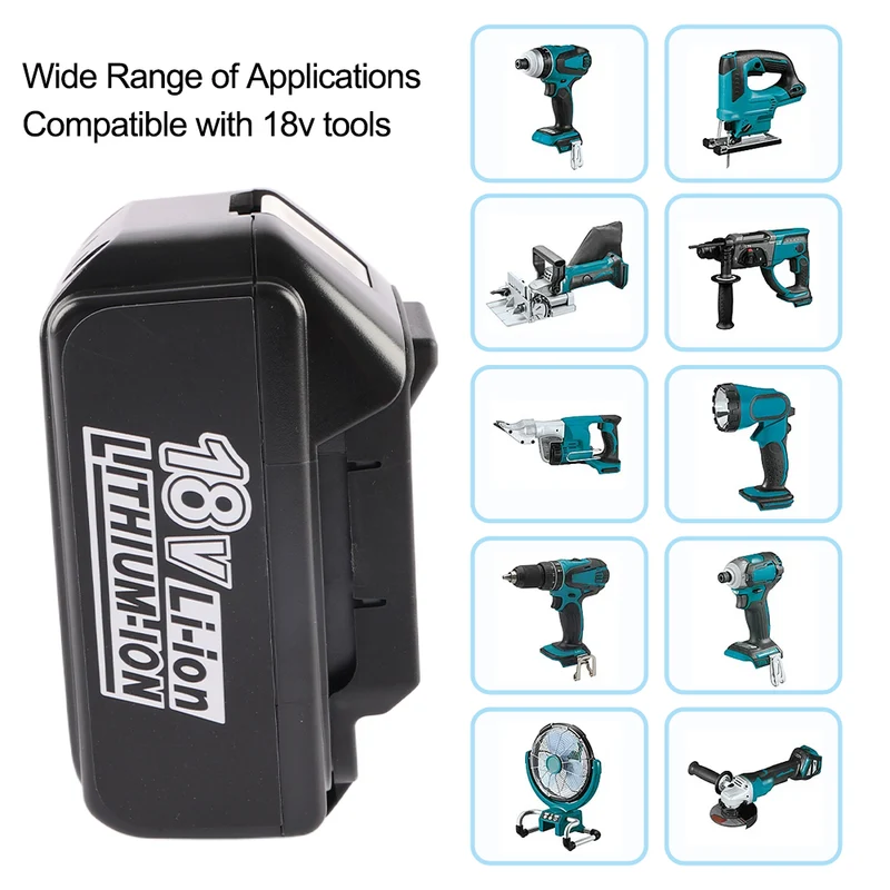 MT1850 Replacement Battery For Makit 18V 6000mAh Power Tool